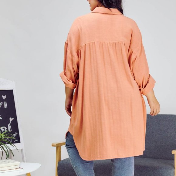 Oversized Button-Down Shirt - Picture 5 of 5